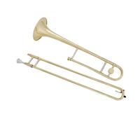 Trombón Alto En Si Bemol Trombón Alto En Si Bemol Lacado En Oro Llave En Si Latón Con Caja Y Piezas Del Instrumento