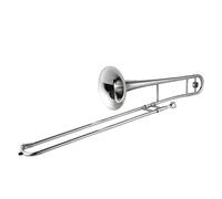 Trombón Alto En Si Bemol Trombón Alto Profesional De Latón Tono Sib Instrumento De Viento En Si Bemol Con Estuche(Silver)