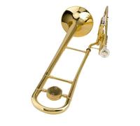 Trombón Alto En Si Bemol Trombón Con Llaves Verticales En Si Bemol Lacado En Oro Instrumento De Viento Metal Profesional