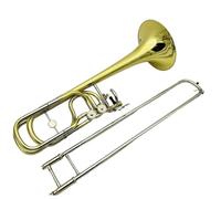 Trombón Alto En Si Bemol Trombón De Doble Pistón En Si Bemol Fa Instrumento Musical Chapado En Latón Con Estuche