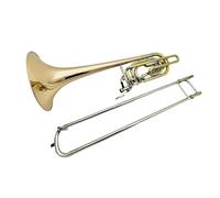 Trombón Alto En Si Bemol Trombón Sib Fa De Dos Pistones Bronce Fosforado Chapado En Latón Instrumento Musical Profesional Con Estuche