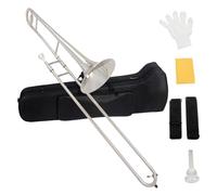 Trombón Alto En Si Bemol Trombón Tenor De Marcha En Si Bemol Plateado Para Principiantes Con Estuche