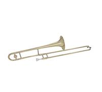 Trombón Alto Latón Dorado Laca Bb Tono B Instrumento De Viento Plano Con Estuche De Transporte Boquilla Paño De Limpieza Guantes