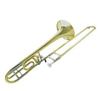 Trombón Con Cambio De Tono Tenor, Instrumento De Trombón De Si Bemol A Fa Con Estuche Y Boquilla Trombón Para Principiantes