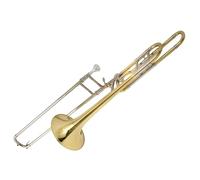 Trombón Deslizante De Cobre Blanco Con Cambio De Tono De Si Bemol A Fa Tenor Con Estuche Y Accesorios Trombón Para Principiantes