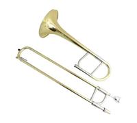 trombón Instrumentos Musicales De Trombón Alto Eb Laca De Cuerpo De Latón Amarillo Con Estuche Boquilla(Nickel plated)
