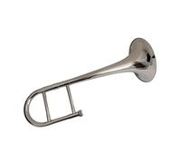 trombón Instrumentos Musicales Pistón Trombón Eb Key Cobre Latón Lacado Plata Con Estuche Boquilla(Nickel plated)