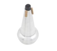 Trombón recto mute, ligero aluminio aleación mute, portátil y silencioso, herramienta de práctica profesional, ideal para uso en casa, mejoras de bajo