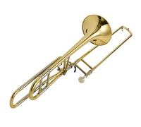 Trombón Tenor Con Cambio De Tono Si Bemol A Fa Trombón Dorado Lacado En Latón Con Estuche De Transporte Trombón Para Principiantes