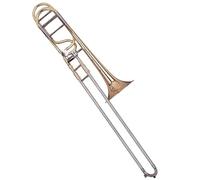 Trombón Tenor Si Bemol A Fa Cuerpo Dorado Lacado Tubo Cambiante De Cobre Blanco Trombón Con Estuche Trombón Para Principiantes