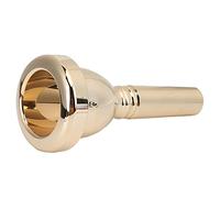 Trombone Mouthpiece 12.7mm 5G Large Shank | Silver - Plated Brass for Stable Sound & Clear Tone | Tenor Trombone Replacement Accessory/Practice/Performance (Oro)