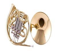 Trompa Dorada Trompa De Cuatro Teclas Única Dividida Doble Integrada Tecla Fa A Si Bemol Adecuada Para Adultos(3)