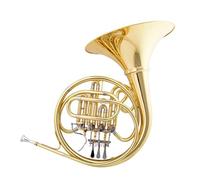 Trompa Francesa BB Single French Horn Corno Francés De Banda Lacado En Oro De Una Sola Cuatro Teclas En Si Bemol