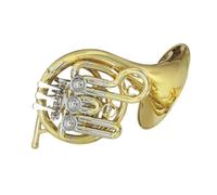 Trompa Francesa BB Single French Horn Mini Instrumento De Viento Metal De 3 Teclas Con Trompa Francesa Simple Lacada En Oro