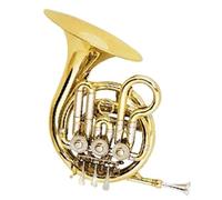 Trompa Francesa BB Single French Horn Mini Trompa Francesa Profesional De 3 Llaves De Latón Lacado En Oro Y Tono Sib