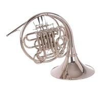 Trompa Francesa BB Single French Horn Trompa De Alto Rendimiento Cuatro Teclas Afinación B Tono F Niquelado Instrumento Musical Con Estuche