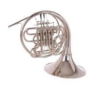 Trompa Francesa BB Single French Horn Trompa De Cuatro Teclas Afinación B Tono F Niquelado Instrumento Musical Con Estuche