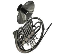 Trompa Francesa BB Single French Horn Trompa De Doble En Si Bemol A Fa Superficie De Níquel Negro