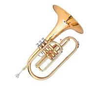 Trompa Francesa BB Single French Horn Trompa De Marcha Profesional Con Cuerpo De Latón Y Llave B Lacada En Oro