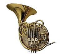 Trompa Francesa BB Single French Horn Trompa Doble De Latón Dorado De 4 Teclas Afinación En Sib Y Afinación En Fa