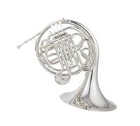 Trompa Francesa BB Single French Horn Trompa Francesa Afinación En Si Afinación En Fa Instrumento De Viento Metal De Cuatro Llaves Y Doble Bañado En Plata Con Estuche