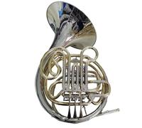 Trompa Francesa BB Single French Horn Trompa Francesa De Fabricación Profesional De Latón Blanco Con 4 Llaves Dobles
