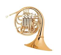 Trompa Francesa BB Single French Horn Trompa Francesa Doble De 4 Teclas Lacada En Oro Para Amantes De La Música Y De Alto Rendimiento