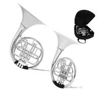 Trompa Francesa BB Single French Horn Trompa Francesa Plateada De 3 Llaves En Si Bemol Dividida De Doble Instrumento Musical De Latón Con Accesorios