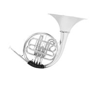 Trompa Francesa BB Single French Horn Trompa Francesa Sib Profesional Con Cuerpo De Latón Plateado Instrumento Musical De 3 Teclas