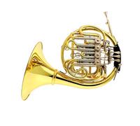 Trompa Francesa De 6 Teclas Y Tres Filas En Tono F, Cuerpo Dorado Lacado En Latón, Trompa Con Accesorios kit de trompa francesa