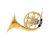 Trompa Francesa De Una Sola Dividida De Tres Teclas De Calidad Profesional En La Tonalidad De Si Bemol Adecuada Para Interpretaciones Educativas Trompa Principiantes(Gold)
