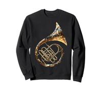 Trompa Francesa Instrumento Musical Motivo Ilustración Cuerno francés Sudadera