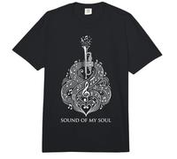 Trompeta artística Sound of My Soul con Notas Musicales en Espiral Comfort Colors Adult Heavyweight T-Shirt