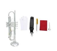 Trompeta Bb B Latón Plano Exquisito Con Accesorios De Boquilla Instrumentos De Latón De Calidad