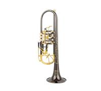 Trompeta Bb Si Plana Latón Llave Plana Trompeta Profesional Instrumentos Musicales Con Estuche De Cuero