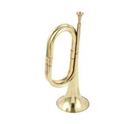 Trompeta con boquilla, corneta de trompeta de exploración para orquesta escolar principiante, color dorado