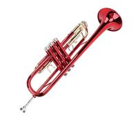 Trompeta con Estuche de Transporte, Llaves de Oro Deslizantes Flexibles Tonos Vibrantes Orquesta Instrumento Musical para Banda