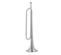 Trompeta de Caballería de Latón con Instrumento de Cuerno de Corneta, Llave BB Profesional, Trompeta de Exploración de Caballería Militar de Latón con Corneta Plana B Portátil,