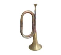 Trompeta De Cobre Sólido Y Latón Corneta Instrumento Musical Trompeta De Latón Completo(A)
