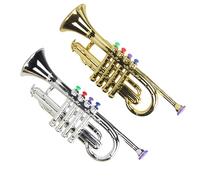 Trompeta De Juguete - Juguete De Instrumento Musical De 13,78 Pulgadas | Bocina De ABS De 180 G: Diseño Avanzado De Varios para Niños. Esta Colorida Trompeta Genera Confianza Musical Du
