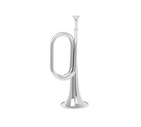 Trompeta De Llamada De Corneta, Cuerno De Caballería De Latón Chong Fenghao, Trompeta Escalonada De Cobre, Instrumento Musical (Color : Silver)