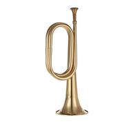 Trompeta De Llamada De Corneta De Calidad, Cuerno De Caballería De Latón Con Boquilla Para Banda Escolar, Instrumento De Latón Militar De Caballería