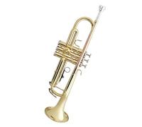 Trompeta De Tres Tonos B Plana, Instrumento De Latón, Banda Para Estudiantes Principiantes, Examen De Actuación Profesional (Color : Lacquered gold)