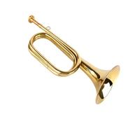 trompeta estándar Instrumento de bocina militar trompeta paso a paso trompeta de banda militar montaje de corneta de carga cuerno pionero