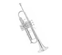 Trompeta estándar Instrumento profesional de trompeta en si bemol(Silver-plated)
