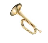 trompeta estándar Trompeta cuerno de caballería de latón con boquilla llamada de corneta de latón banda escolar banda de caballería instrumento de latón