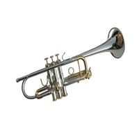 trompeta estándar Trompeta de latón estilo occidental Bach tipo C trompeta dorada curvada instrumento de trompeta fuerte dorado