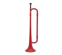 trompeta estándar Trompeta juvenil Bb plástico jóvenes pioneros cuerno estudiante cuerno colorido principiante instrumento de latón tocando(Color:Red)