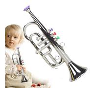 Trompeta Infantil - 4.72x3.54x13.39 pulgadas, Instrumento Musical, Portátil Y Desmontable | Desarrollar Habilidades Auditivas Juguetes Para Niños Pequeños, Juguetes De Trompeta Para 1-2 Años, No Se