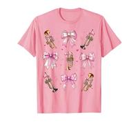 Trompeta Instrumento Chica Trompeta Coqueta Arco Rosa Mamá Camiseta